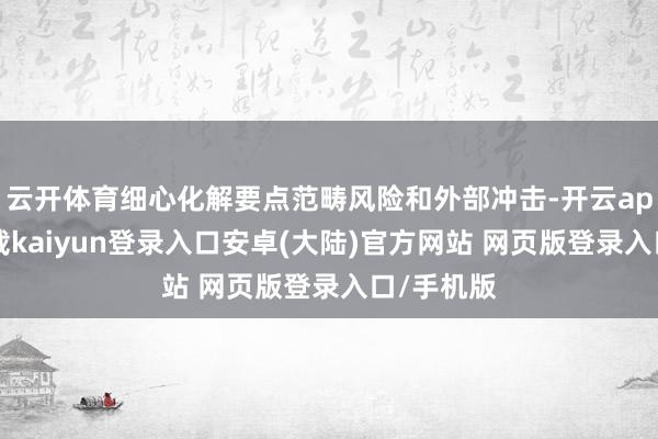 云开体育细心化解要点范畴风险和外部冲击-开云app官网下载kaiyun登录入口安卓(大陆)官方网站 网页版登录入口/手机版