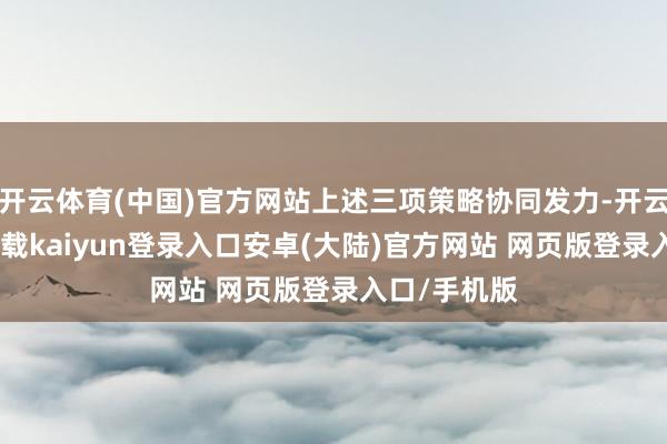 开云体育(中国)官方网站上述三项策略协同发力-开云app官网下载kaiyun登录入口安卓(大陆)官方网站 网页版登录入口/手机版