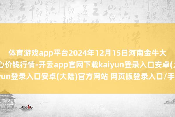 体育游戏app平台2024年12月15日河南金牛大别山农家具当代物流中心价钱行情-开云app官网下载kaiyun登录入口安卓(大陆)官方网站 网页版登录入口/手机版